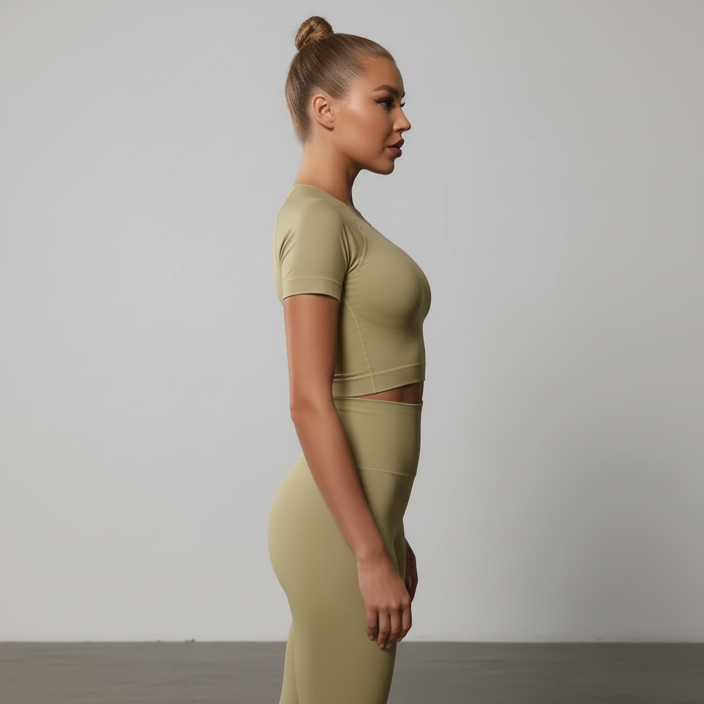 Side profile view