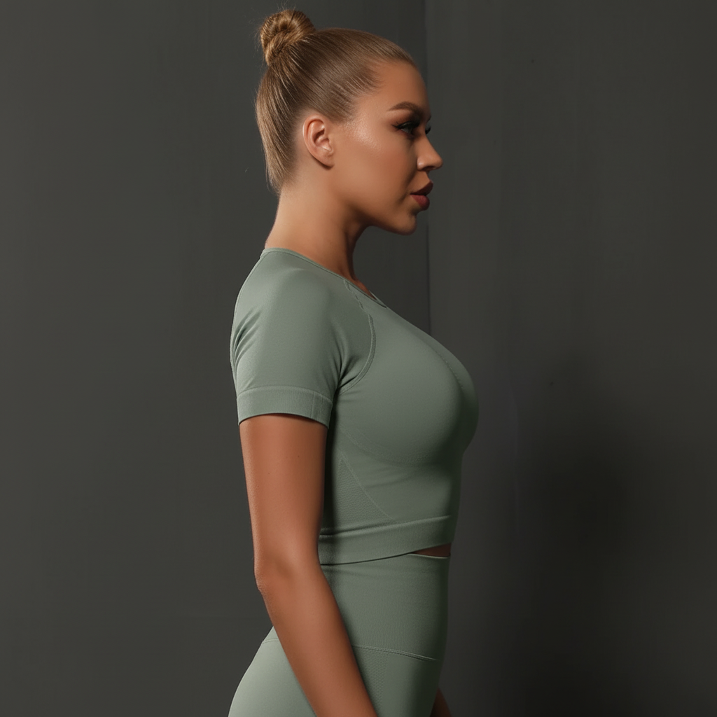 Side profile view