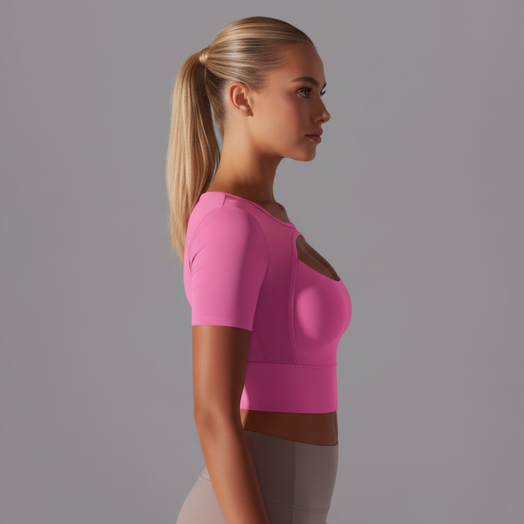Side profile view