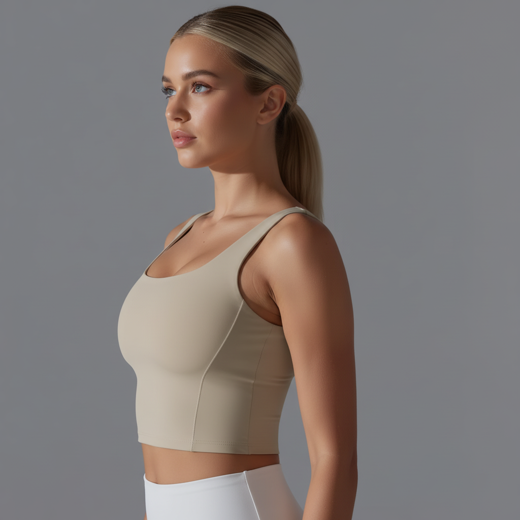 Side profile view
