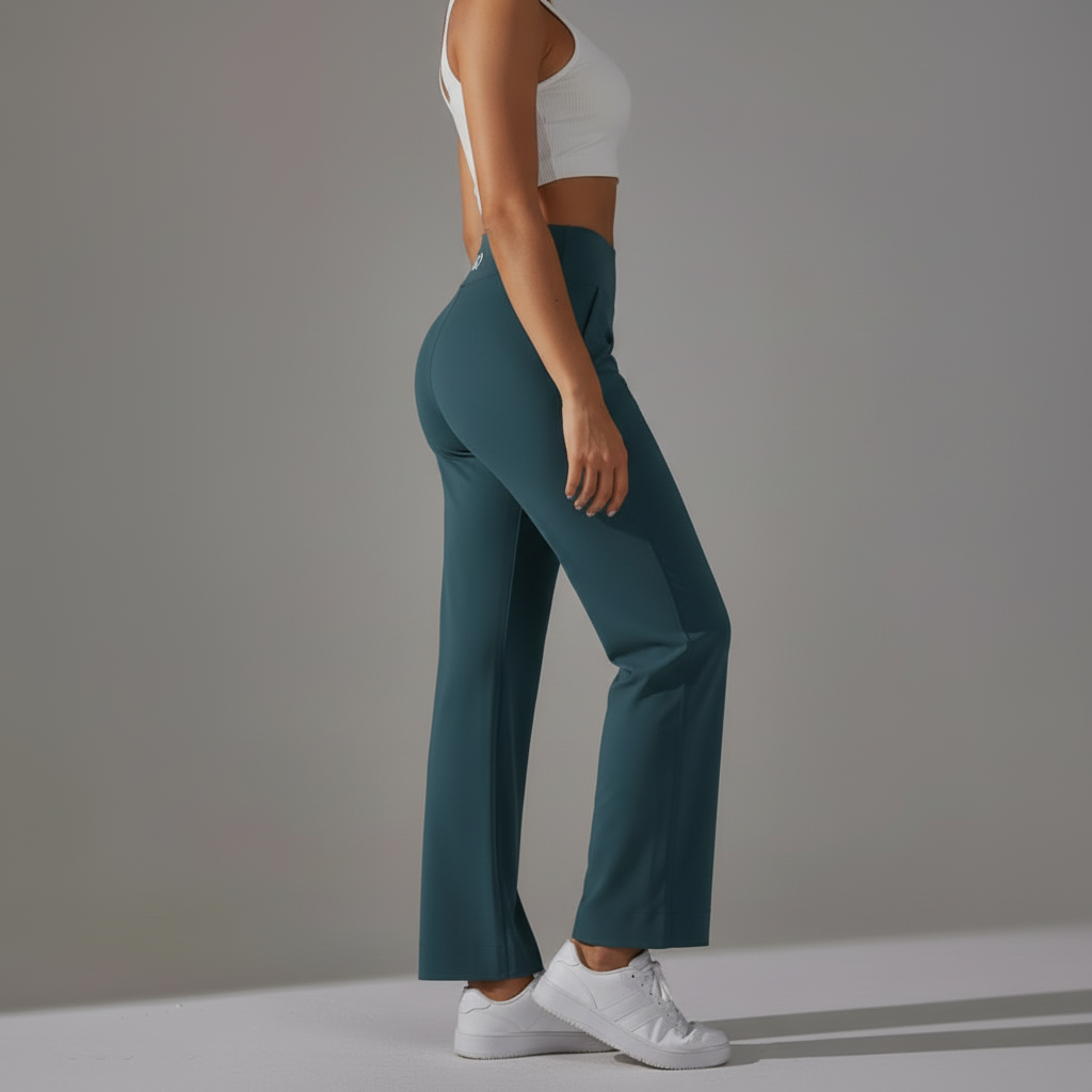 Whale Blue Wide Leg Pants