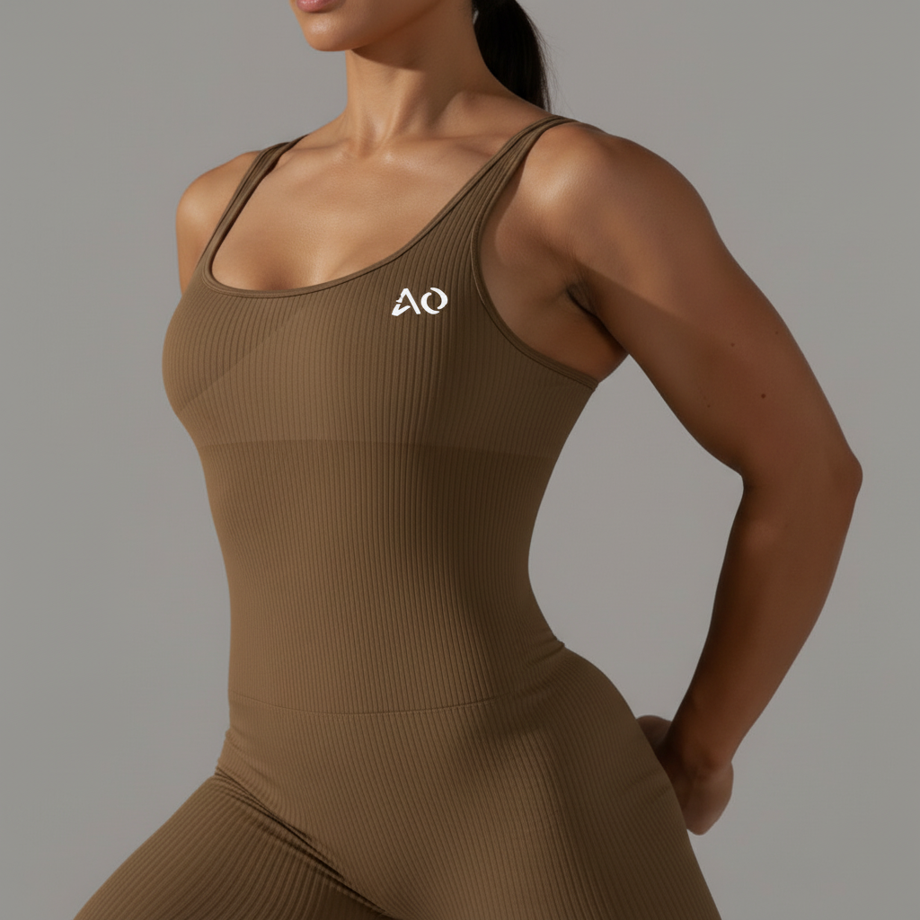 Upper body and logo focus