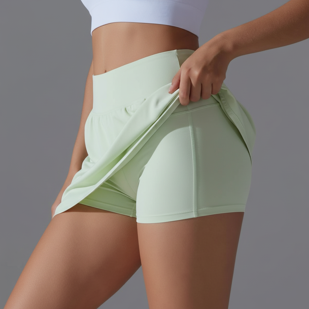 Waistband and layered construction detail