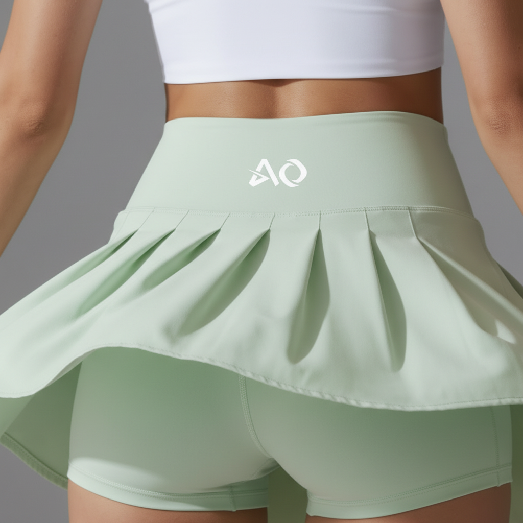 Waistband and pleating detail