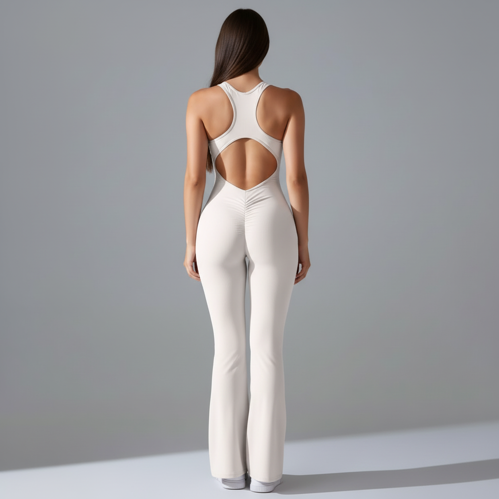 White Unitard - Back